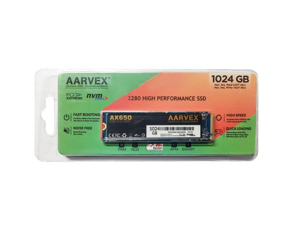 Aarvex SSD 1TB NVME AX650 P-3840