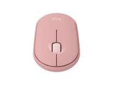 Logitech Pebble Mouse 2 M350s Slim Bluetooth Wireless Mouse, Portable Tonal Rose