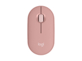 Logitech Pebble Mouse 2 M350s Slim Bluetooth Wireless Mouse, Portable Tonal Rose