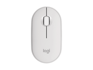 Logitech Pebble Mouse 2 M350s Slim Bluetooth Wireless Mouse, Portable, Lightweight Tonal White