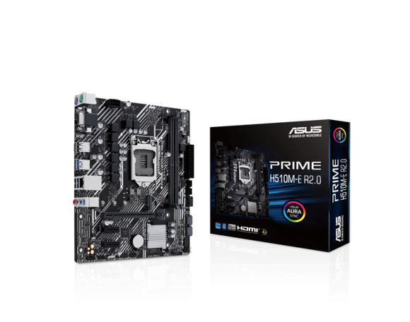 Asus Motherboard 510 (PRIME H510M E R2.0) DDR4 (FOR INTEL 10TH | 11TH GEN) LGA1200 MICRO ATX