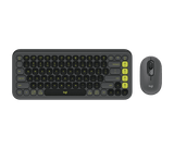 Logitech Wireless Keyboard Mouse Combo POP Icon Black