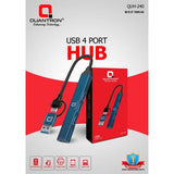Quantron QUH-240 4-IN-1 Ultra Slim USB Hub 1xUSB 3.0 & 3 x USB 2.0 Ports