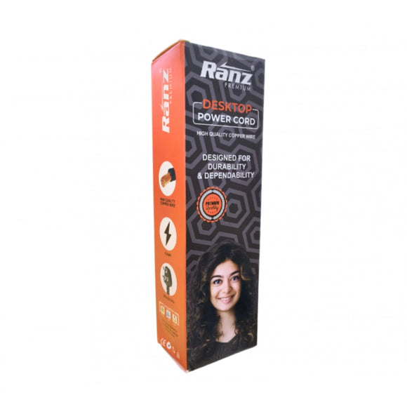 Ranz Computer Power Cord for Desktop 1.5m