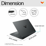 HP Victus Gaming Laptop 15-fa2078TX 13th Gen Intel Core i7 Processor/16GB Ram/512GB SSD/Win11/Microsoft Office Home 2024/‎NVIDIA GeForce RTX 3050 6GB/Mica silver