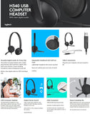 Logitech Wired Headphone USB H340