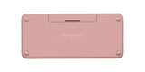 Logitech Pebble Keys 2 K380s, Multi-Device Bluetooth Wireless Keyboard Tonal Rose