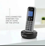 Motorola Voice T601 Cordless Phone System w/Digital Handset, Speakerphone, and Call Block – Dark Grey