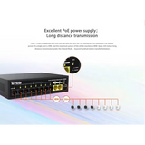 Tenda 8 Port Poe Switch (8 Normal Poe + 2 Normal Uplink) S110PC