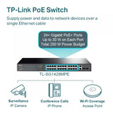 TP-Link SG-1428PE 28 Port Smart Poe Switch (24 Giga Poe + 2 Giga Uplink + 2 SFP)