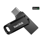 SanDisk Ultra Dual Drive Go Type-C 64GB, OTG, Upto 300MB/S,usb3.2_gen_1 Pendrive, Black
