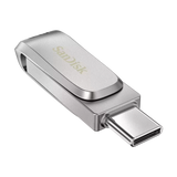 SanDisk Ultra Dual Drive Luxe USB_c Type-C 64GB, OTG, Upto 400MB/S, Pendrive, Silver C-4