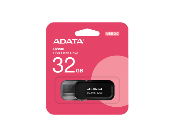 ADATA PENDRIVE 32GB 2.0 UV240 BLACK