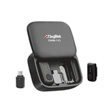 Digitek DWM 123 2-in-1 Wireless Microphone System with Charging Case & Magnetic Collar Clip, Type-C Receiver for iPhone