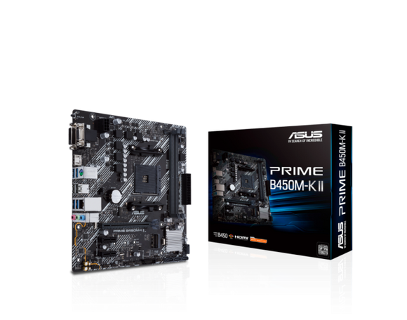 Asus Motherboard PRIME (B450M KII) DDR4 (FOR AMD) PRIME B450M-K II CSM