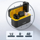 Digitek DWM-110 2-in-1 Wireless Microphone System with 2.4GHz RF, 50m Range, 8Hr Run Time, Plug & Play