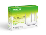 TP-Link Archer C60 AC1350 Dual Band Wireless, Wi-Fi Speed Up to 867 Mbps/5 GHz + 300 Mbps/2.4 GHz, Supports Parental Control, Guest WiFi, MU-MIMO Router, Qualcomm Chipset