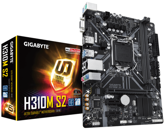 GIGABYTE MOTHERBOARD 310 (H310M M.2 2.0) DDR4 (FOR INTEL 8TH | 9TH GEN) PCIE 3.0 MICRO ATX LGA 1151