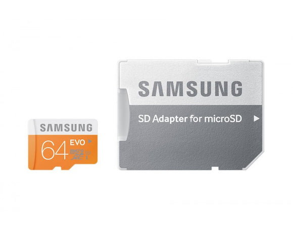 Samsung microSD 64GB MEMORY CARD CLASS 10