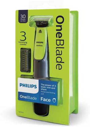 Philips OneBlade QP2512/10 HYBRID BOOKLET BLISTER with 30 minutes runtime