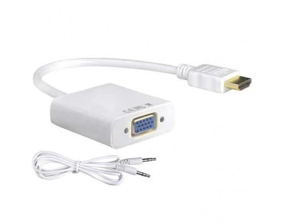 HDMI TO VGA MALE TO FEMALE CONVERTER WITH AUDIO