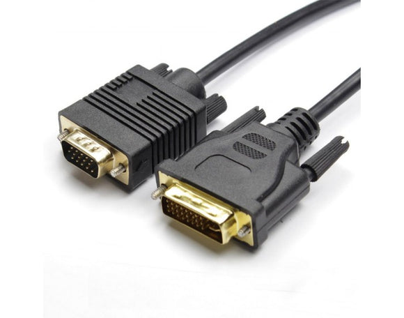 Dvi Male To Vga Male Cable 3 M