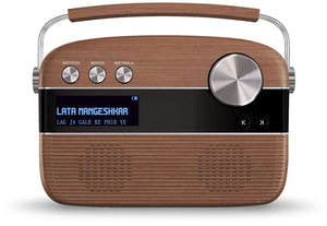 Saregama Carvaan Portable Wireless Speaker with USB FM Bluetooth & 5000 Pre Installed Songs - Oakwood Brown - BROOT COMPUSOFT LLP