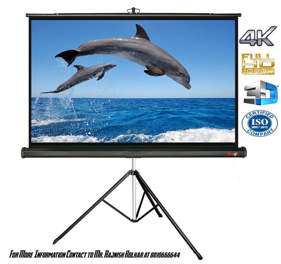 Projector Screen with Tripod Stand - BROOT COMPUSOFT LLP