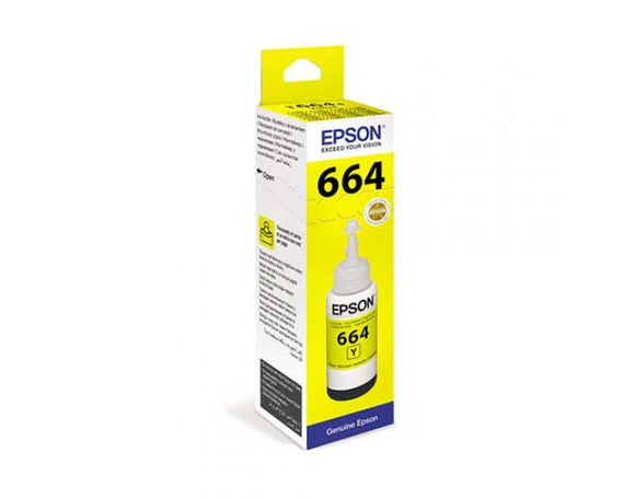 Epson Original Cartridge Ink Bottle 664 Yellow   C13T664498