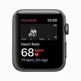 Apple Smart Watch   MTF32HN/A  Series 3 GPS - 42 mm Space Grey Aluminium Case with Black Sport Band