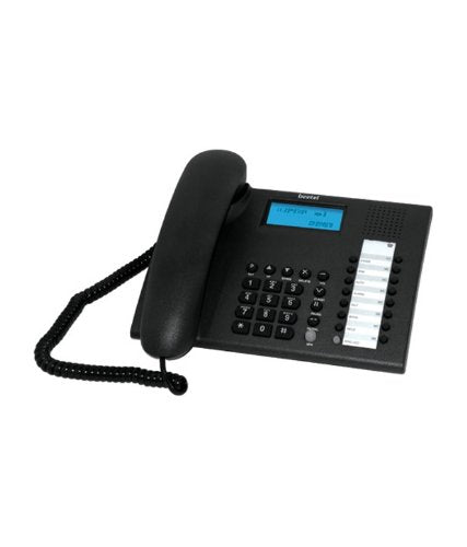 Beetel M-90 Caller ID Corded Landline Phone with 16 Digit LCD Display,FSK/DTMF Compatable Caller ID,8 Direct One Touch & 12 Two Touch Memory,Volume Control for Speaker Phone,Music on Hold   Black