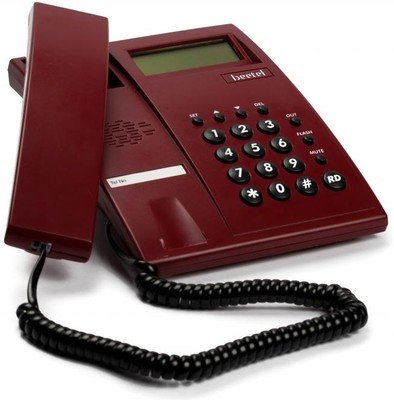Beetel M-51 LandLine Phone  Dark Red