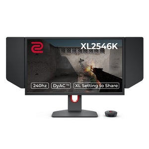 BenQ Zowie XL2546K 24.5 inch 240Hz eSports Gaming Monitor, 1ms, Full HD 1080p, AMD Freesync Premium, Compact Base, Height Adjustable, HDMI 2.0, DP 1.2, DyAc+, Black eQualizer, Color Vibrance, S-Switch