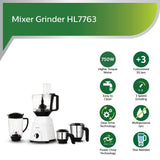 PHILIPS mixer HL7763 750 Juicer Mixer Grinder 4 Jars, White