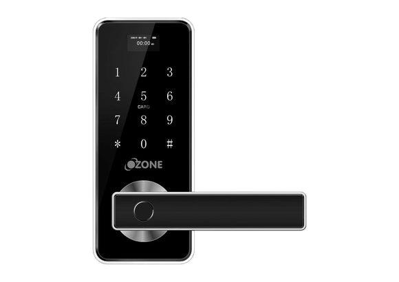 Ozone Smart Digital Door Lock Morphy Oz-FDL-03-STD Fingerprint Access Electronic Locking System Black