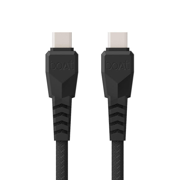 Boat Type C C400 Tangle-Free, Sturdy Braided Cable with 5A Fast Charging & 480mbps Power Delivery