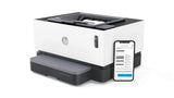 HP Neverstop 1000w WiFi Enabled  Monochrome Laser Printer, 80% Savings on Genuine Cartridge, Self Reloadable with 5X Inbox Yield, Smart Tasks with HP Smart App, Low Emission & Clean Air Quality