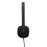 Logitech H151 Wired On Ear Headphones With Mic  Black