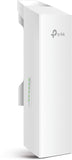 TP-Link 5GHz N300 Long Range Outdoor CPE for PtP and PtMP Transmission  Point to Point Wireless Bridge  13dBi, 15km+  Passive PoE Powered w Free PoE Injector Pharos Control CPE510 White