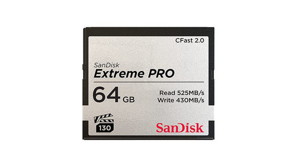 SanDisk 64GB Extreme Pro CFast 2.0 Memory