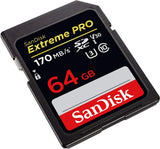 SanDisk 64GB Extreme PRO SD Card 170 MB