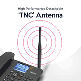 Beetel F5 4G is Colour LCD Screen,High-Performance detachnable 'TNC' Antenna,Supports 4G Volte, 4G, 3G, 2G Support,FM Radio,Bluetooth,Speed Dial 4 Direct Memory,Alarm,Basic Calculator Black