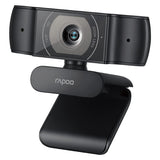 Rapoo C200 Web Camera 720P HD Webcam with Microphone USB Computer Camera, Built-in Dual Noise Reduction Mics, 100-degree Wide Angle lens, Plug and Play or Zoom/Skype/Teams, Conferencing and Video Calls