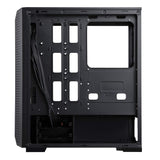 Ant Esports ICE-280TG Mid Tower Computer Case I Gaming Cabinet Supports ATX, Micro-ATX, Motherboard with Transparent Side Panel 1 x 120 mm Rear Fan Preinstalled - Black