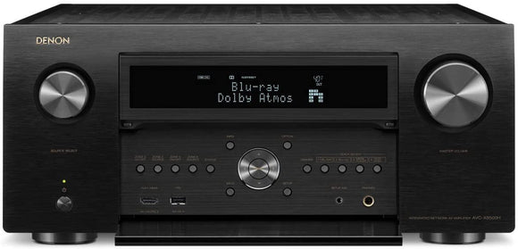 Denon AVR-X8500H Flagship Receiver - 8 HDMI In /3 Out, Powerful 13.2 Channel (150 W/Ch) Amplifier  Dolby Surround Sound  Alexa  HEOS Compatibility