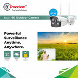 TRUEVIEW Cctv Camera 4G Sim Based All Time Color 3mp Bullet Security Camera T18075