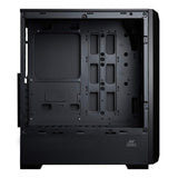 Ant Esports ICE-280TG Mid Tower Computer Case I Gaming Cabinet Supports ATX, Micro-ATX, Motherboard with Transparent Side Panel 1 x 120 mm Rear Fan Preinstalled - Black