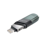 SanDisk iXpand USB 3.0 Flash Drive Flip 64GB, for iOS and Windows, Metalic