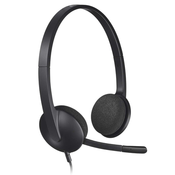 Logitech H340 Wired USB Headphones with Noise-Cancelling Black Broot Compusoft LLP Jaipur 