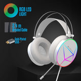 Zebronics Zeb-Blitz USB Gaming Wired Over Ear Headphones  with mic  White